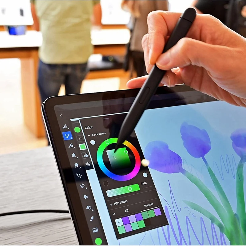 Slim Pen 2 Compatible For Microsoft Surface Pro 8 Pro 9 Pro X Pro 10, Stylus Pen, Pinpoint Accuracy & Real-Time Writing