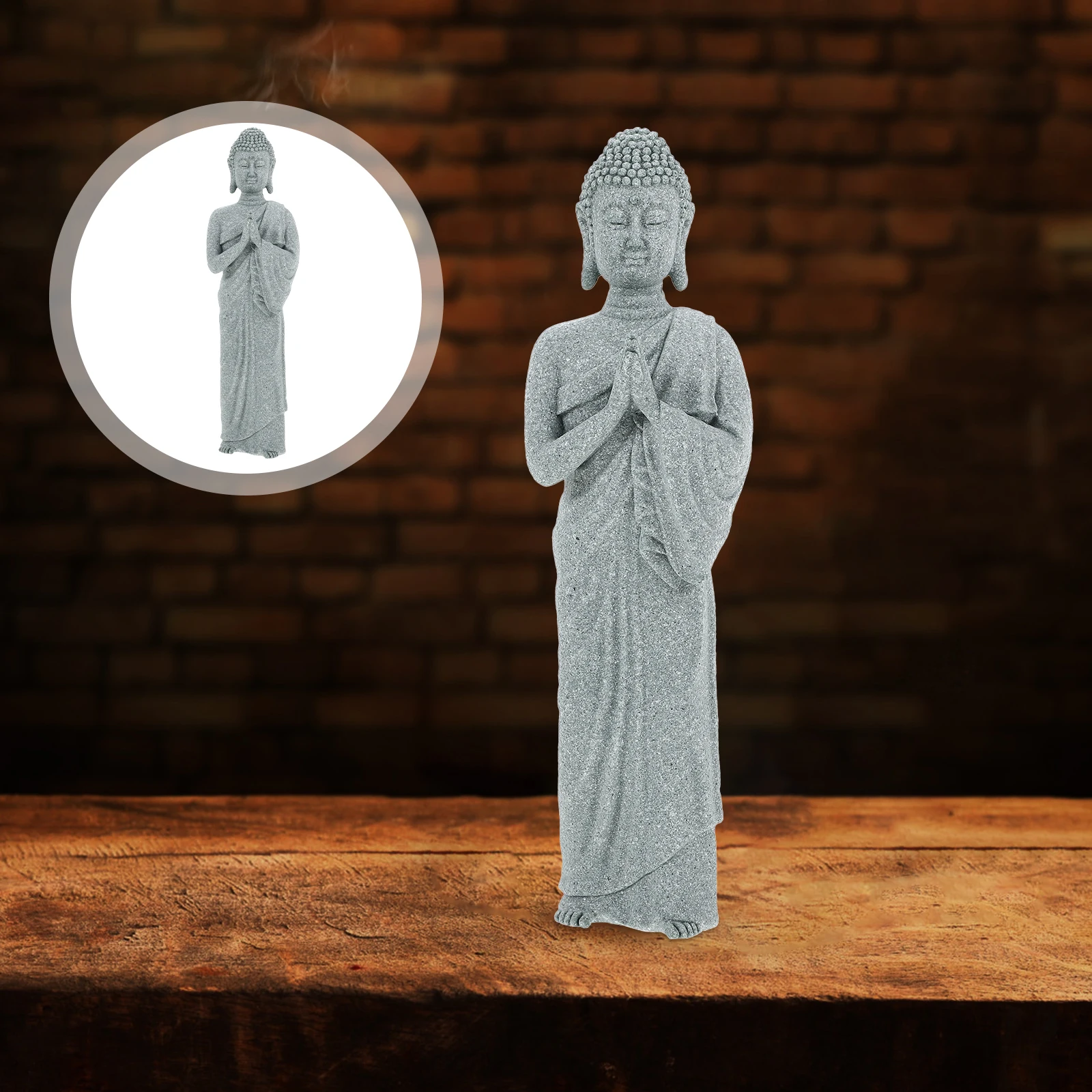 

Buddha Statue Ornament Fish Tank Decorations Aquarium For Miniature Shrines Home Outdoor