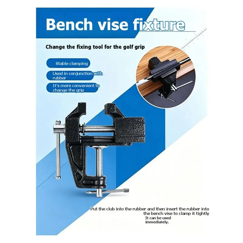 A07T-Complete Golf Club Grip Kit - Includes Vise Clamp,Tape Strips
