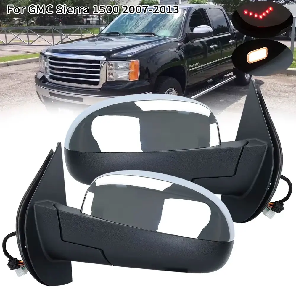 

Heated Side Door Mirror Glass For Chevrolet Avalanche Tahoe Suburban Silverado For GMC Yukon Sierra 1500 2500 3500 HD 2007+ fold