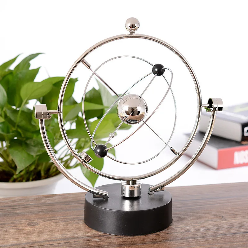 

Celestial Newton Pendulum Ball Perpetual Motion Chaos Ornaments Creative Home Room Office Modern Simple Decorations Crafts Gifts