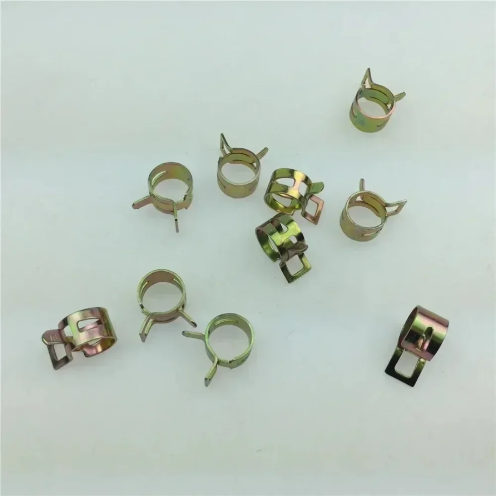 Auto parts all kinds of steel band elastic hoop/pipe clip/oil hose hose clamp 20pcs