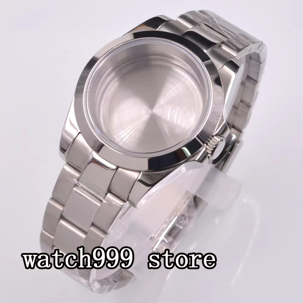 New 39mm Watch Case Fit NH34 NH35 NH36 PT5000 ETA2824 2836 Miyota 8205 8215 ST2130 DG2813 3804 Movement Sapphire Glass