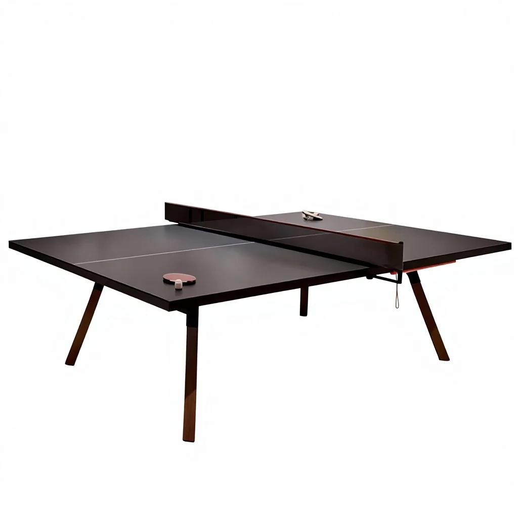 Real Wooden Standard Indoor Foldable Professional Family Table Tennis Table