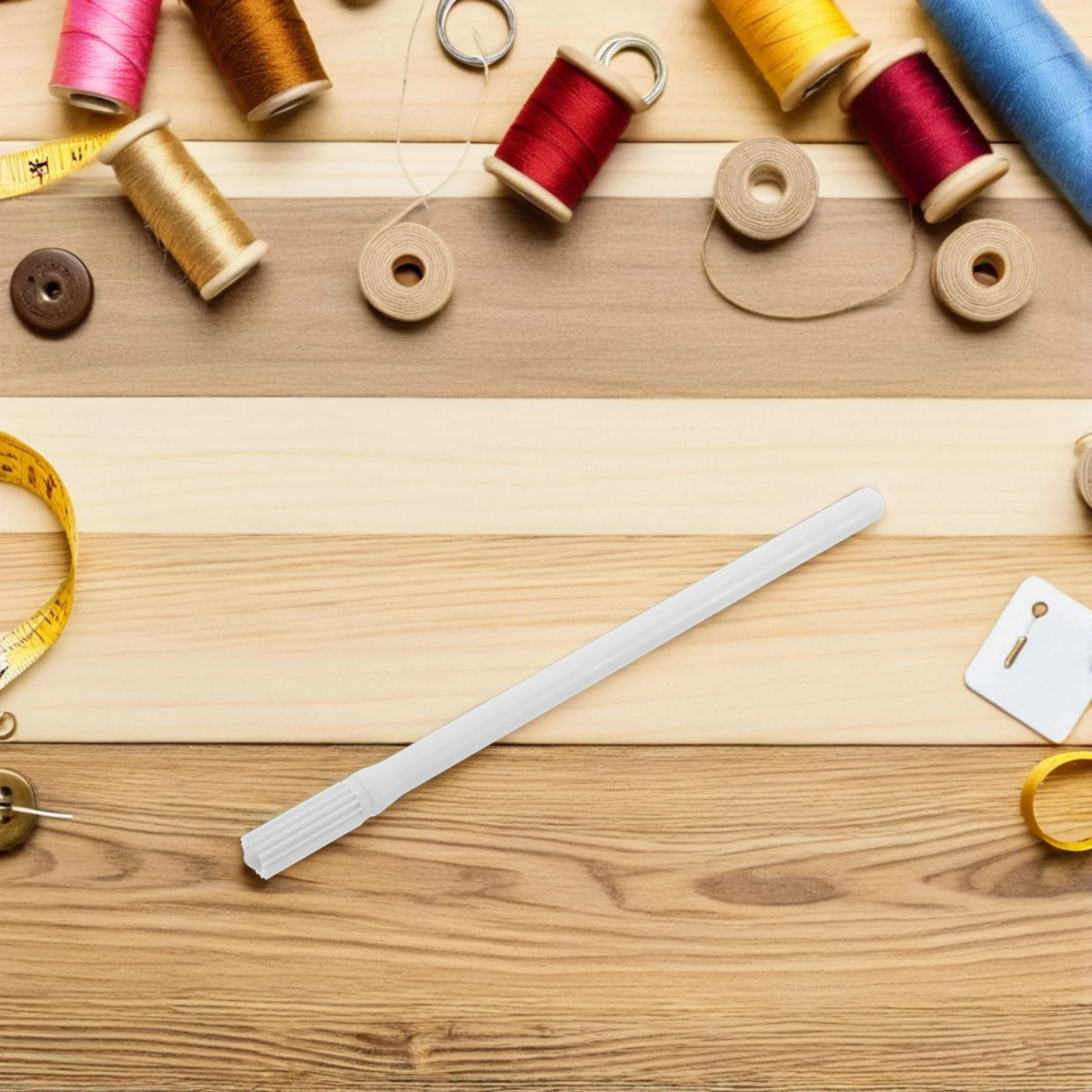 

1 set White Plastic Dye Pen Interchangeable Heads Quick Dry Edge Treatment Oil for Handbags Wallets Belts Edge Roller