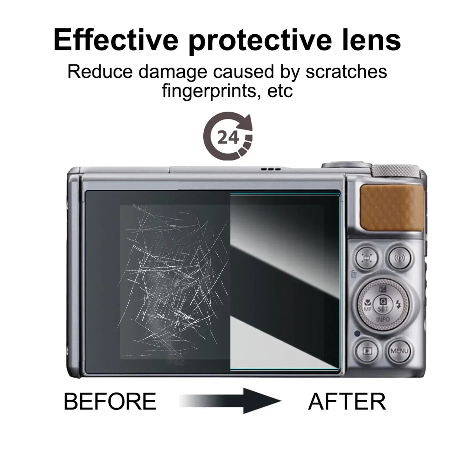 For CANON SX740 SX730 Tempered Glass Screen Protector Video Camera Clear 9H Anti-Scratch Protective Film Glass For SX 730 740