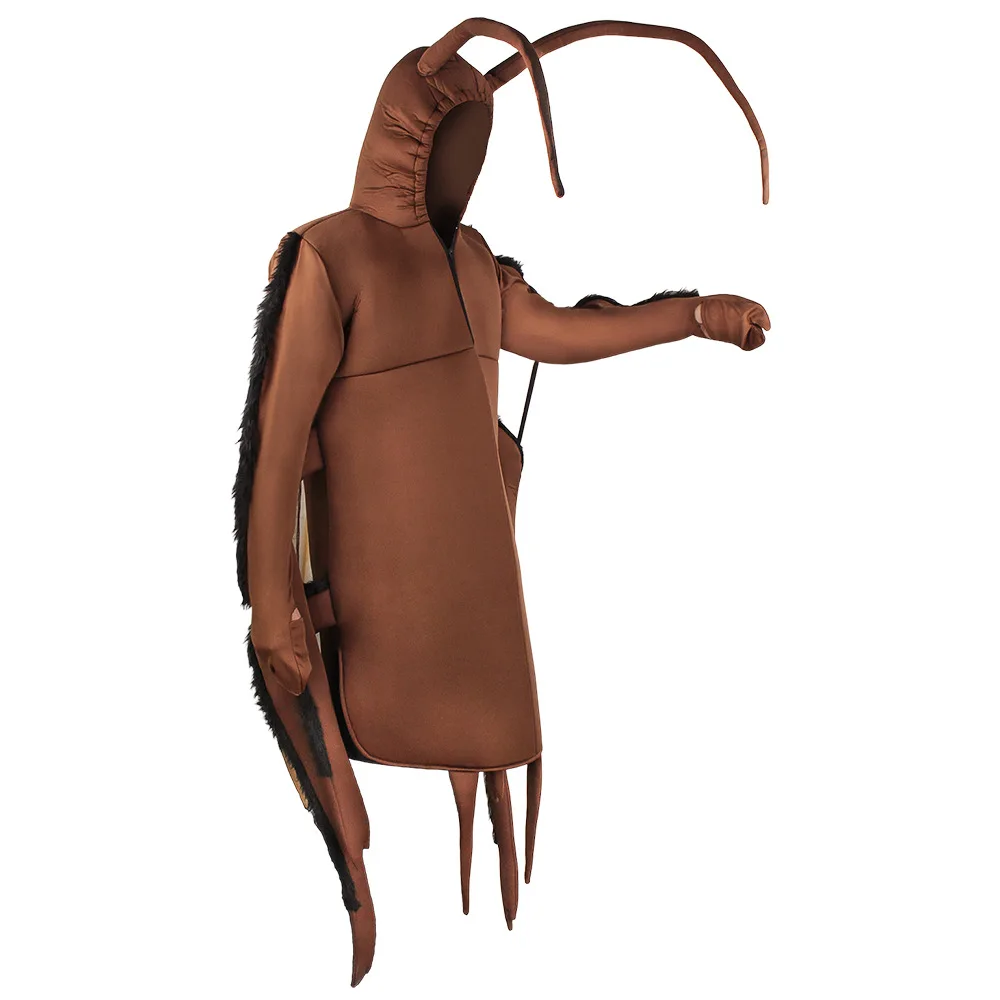 2023 New Funny Halloween Animal role Play Cockroach Cosplay Costume Outfit Funny for Adult