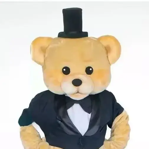 

Luxury Teddy Bear Mascot Costume Character Fancy Dress Event Halloween Party Tailcoat Bear Cosplay Clothing Carnival Wedding