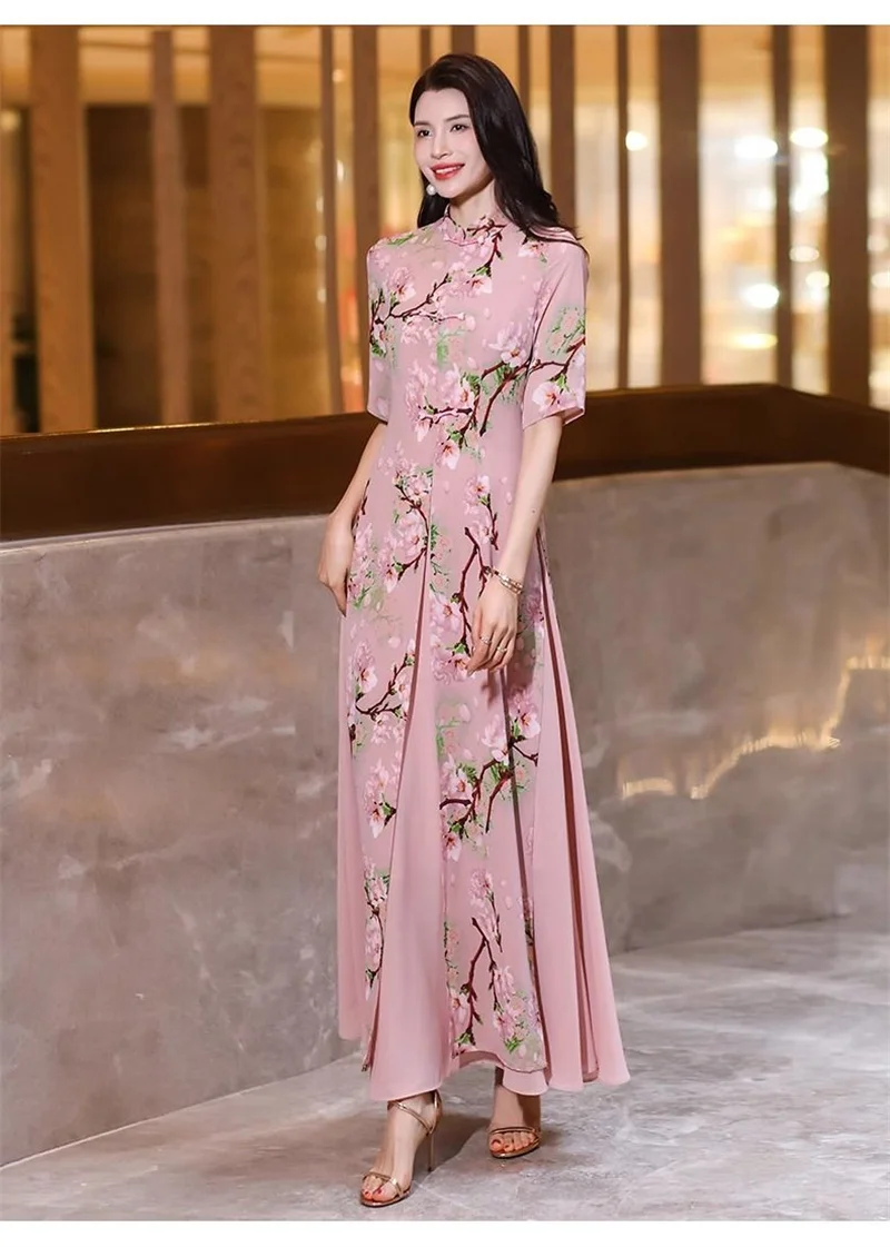 red long maxi dress for women Brick Red Long Sleeves Lace Wrap Maxi Dress for Women main image 1