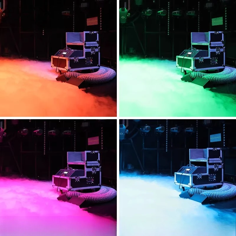 Stainless Steel Water Fog Machine - High-Power Dry Ice Ground Fogger for Large Stage, Bar, and Wedding Events JT40