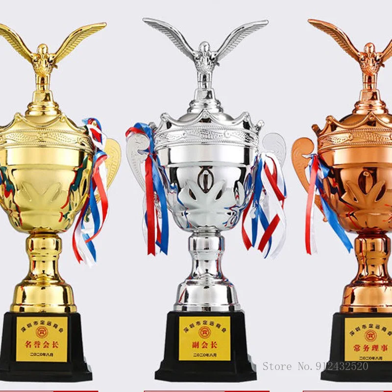 Trofeo in metallo placcato oro, grande commerciale, creativo personalizzato per inviare amici, regali, Souvenir danzanti, decorazioni per la casa, 1