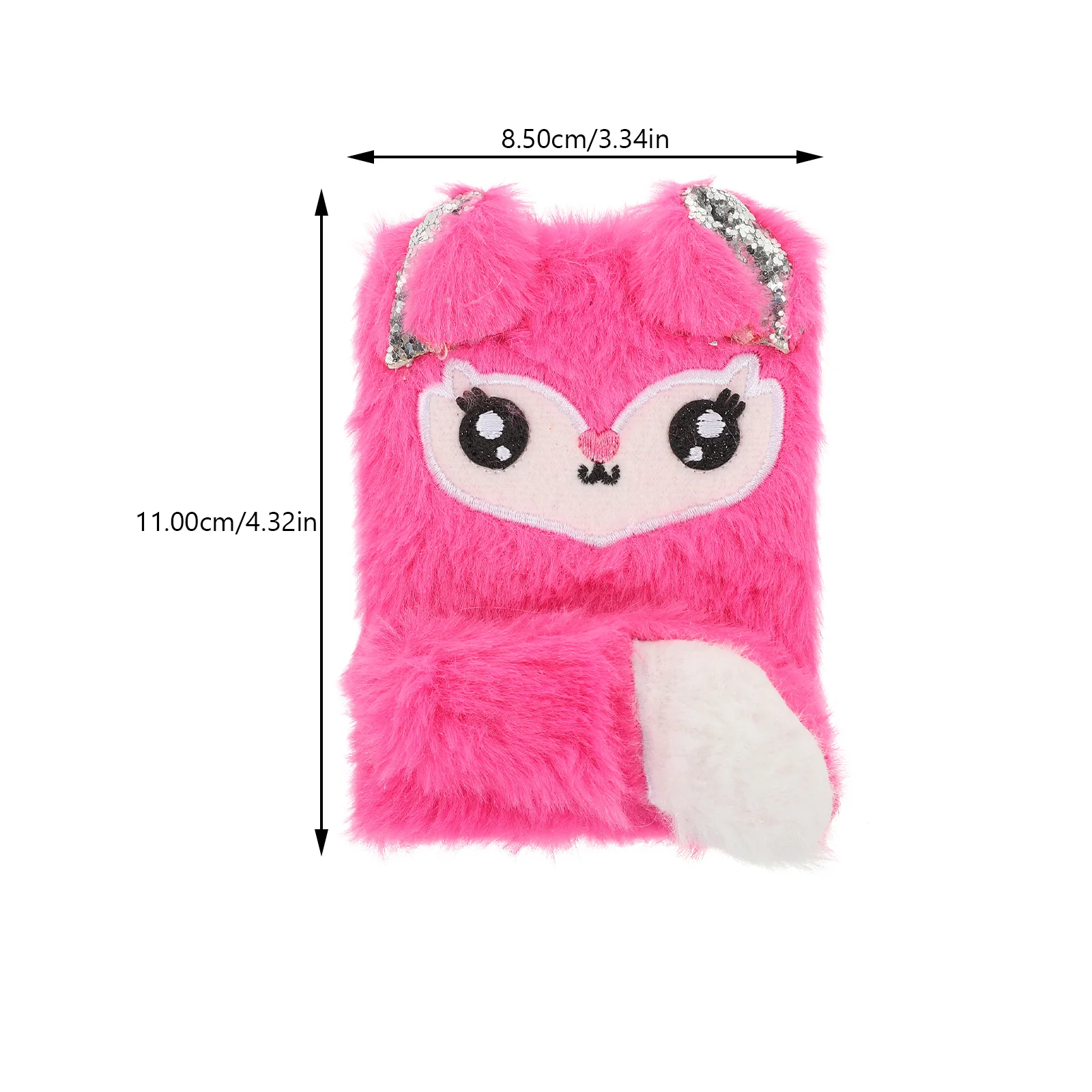 Imagem -06 - Mini Multi-function Plush Paper Cover Notebook para Meninas Plano de Registro Diário Adorável Acessório de Bolso Diário Fluffy Vida Diária