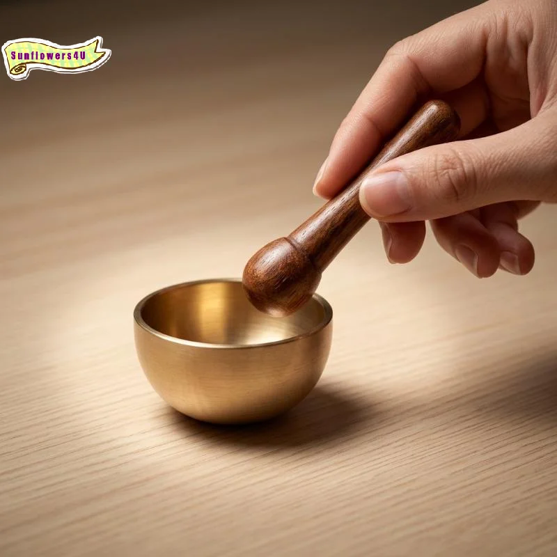 Handcrafted Mini Copper Chant Bowl Healing Sound Bowl for Yoga Meditation Chakra Balancing