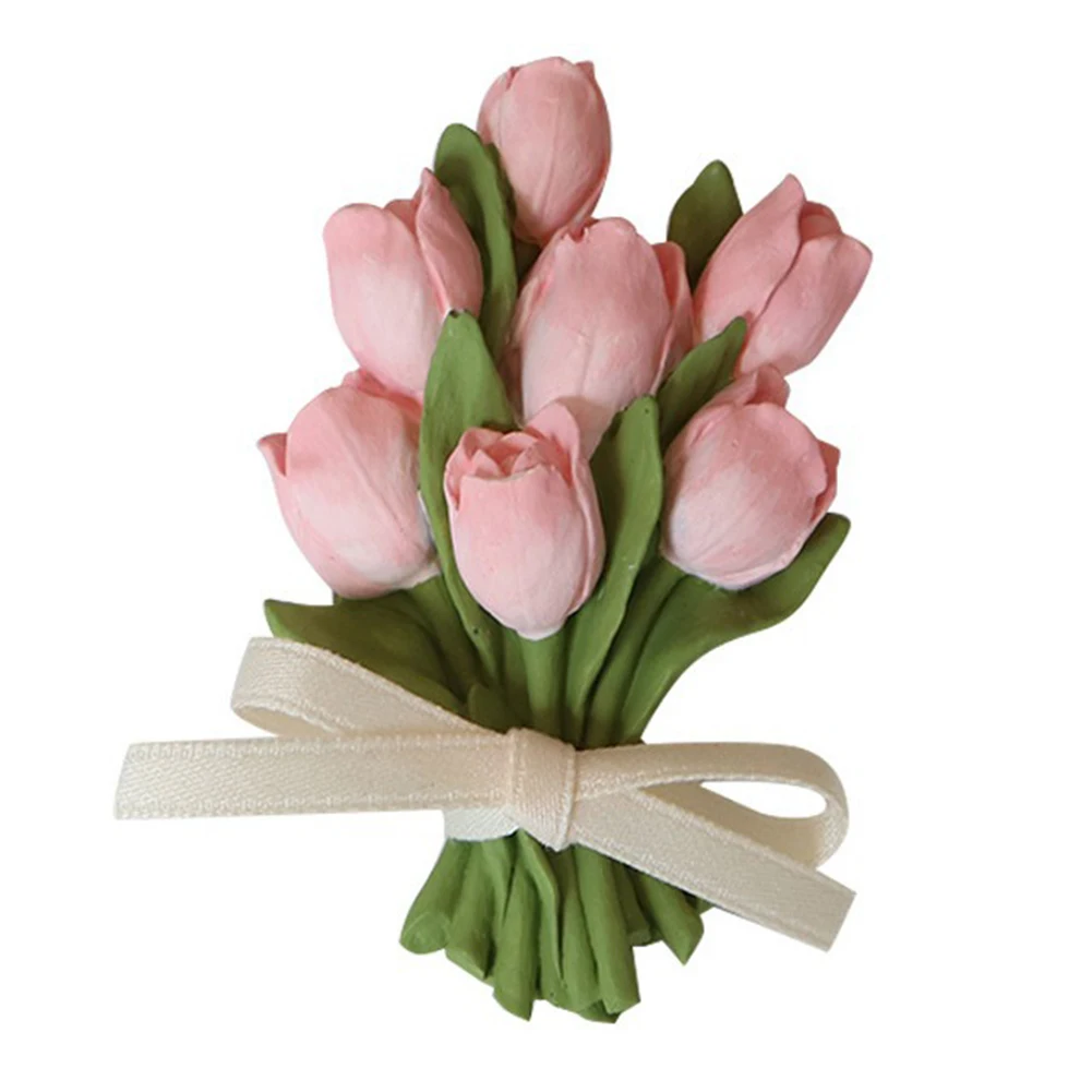 Car Air Freshener Clip in Tulip Shape for Aroma Diffuser Suitable for Car Air Outlet Car Interior Decoration Accent