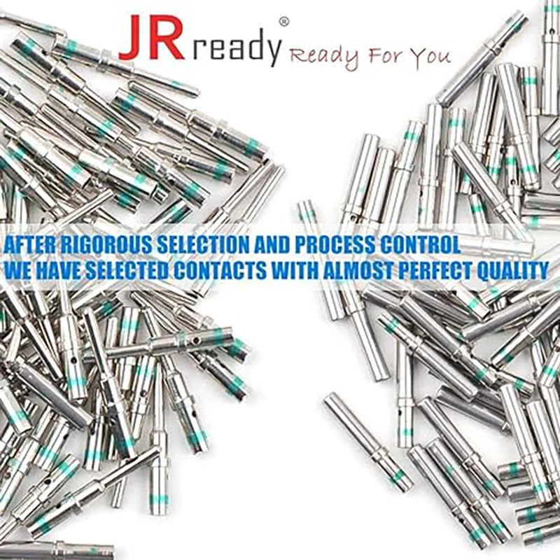 JRready-DT Connector Terminal Kit, Contact Size 16, Male Pins, 0460-215-16141, Female Sockets, 0462-209-16141 14-20AWG, 60 Pairs