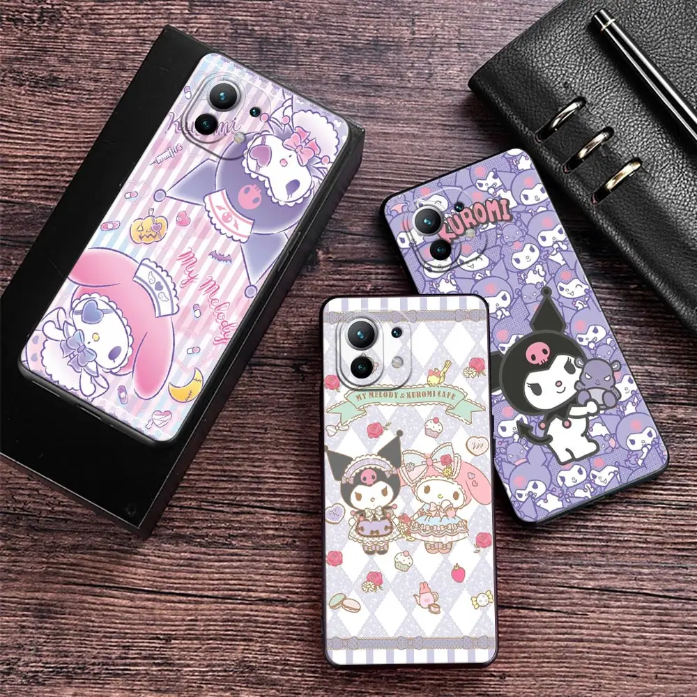 

My Melody Kuromi Cartoon Phone Case For Xiaomi 13T Pro 11 Lite 5G NE 9T 10T 11T 12T 12 X 13 Pro Lite 9 10 Back Cover Soft Fundas