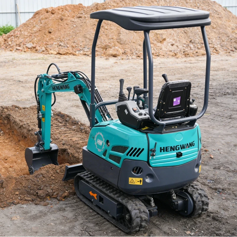 

1.3Ton Compact Excavator Kubota Engine Micro Digger Multifunctional Agricultural Small Bagger Fast Shipping