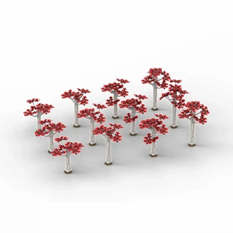 QWERTCreators Plant Series Model MOC Building Bricks Medium Thicket Modular Technology Gifts Holiday Assemble Children Toys Suit