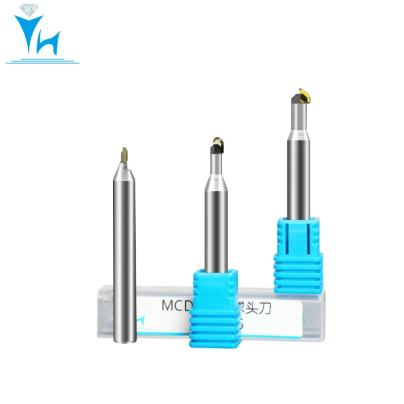 YUHE MCD Ball Nose Milling Tool Used In CNC Machine For Jewelry Mirror Effect Processing Jewelry Tools Ra0.05