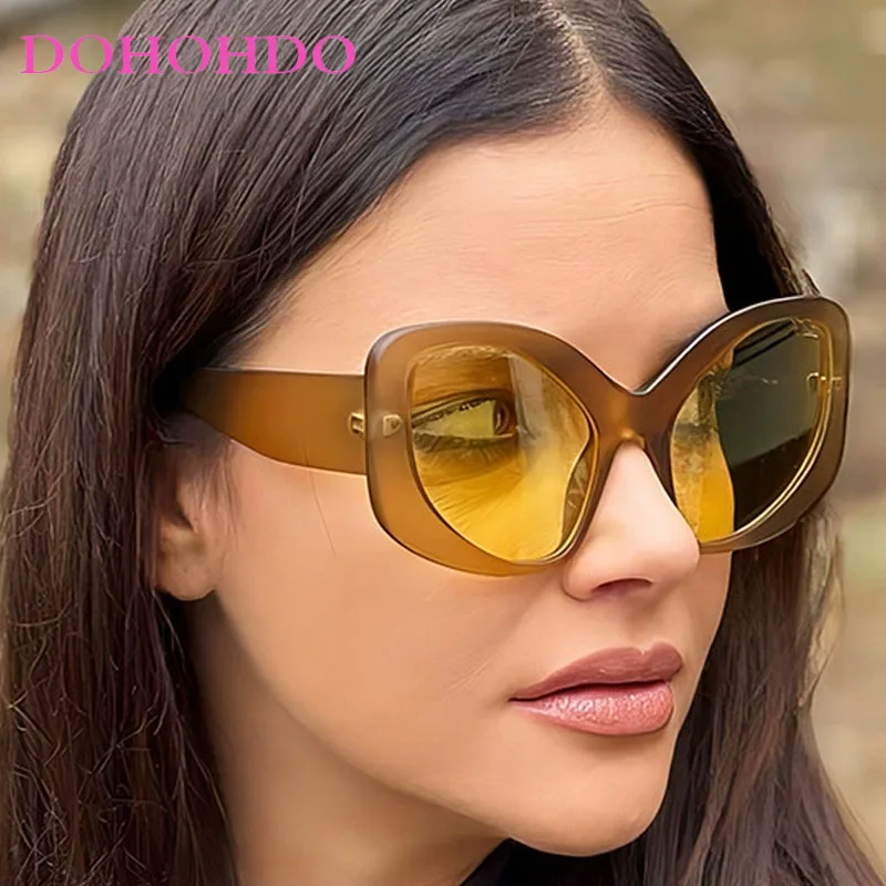 

Fashion Designer Oversized Cat Eye Y2k Rainbow Women's Sunglasses Outdoor Driving Travel Men Sunglass Punk Shade Eyewear UV400