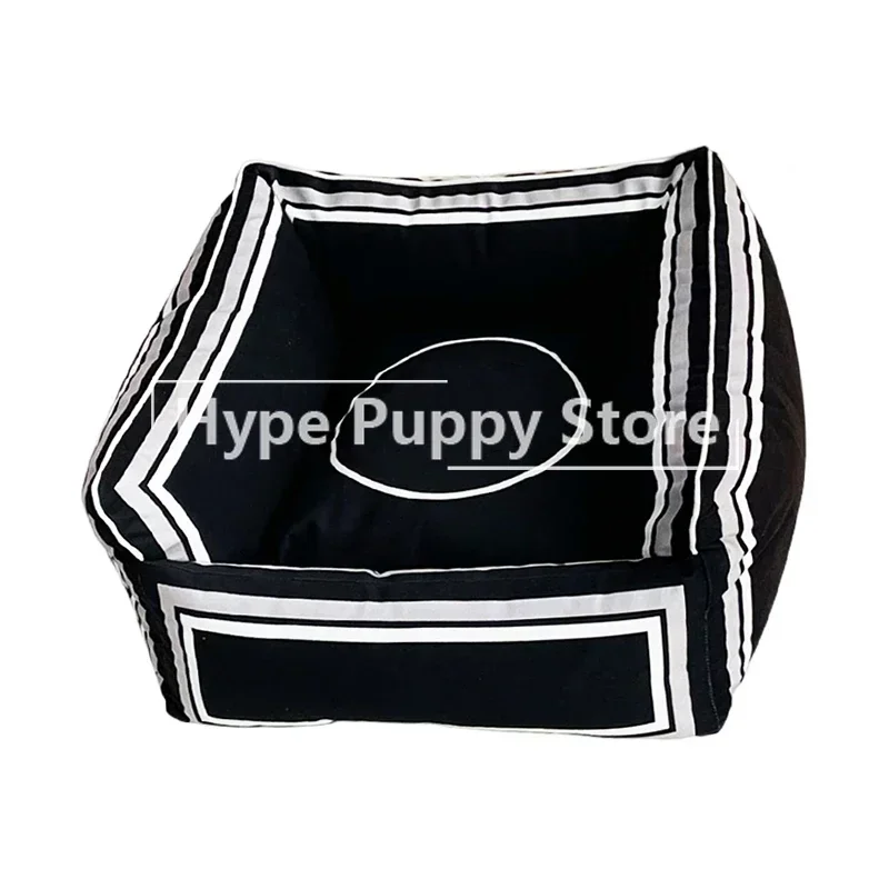 Striped Puppy Sleeping Mat for Poodle Cotton Bed for Chihuahua Yorkies PB0087