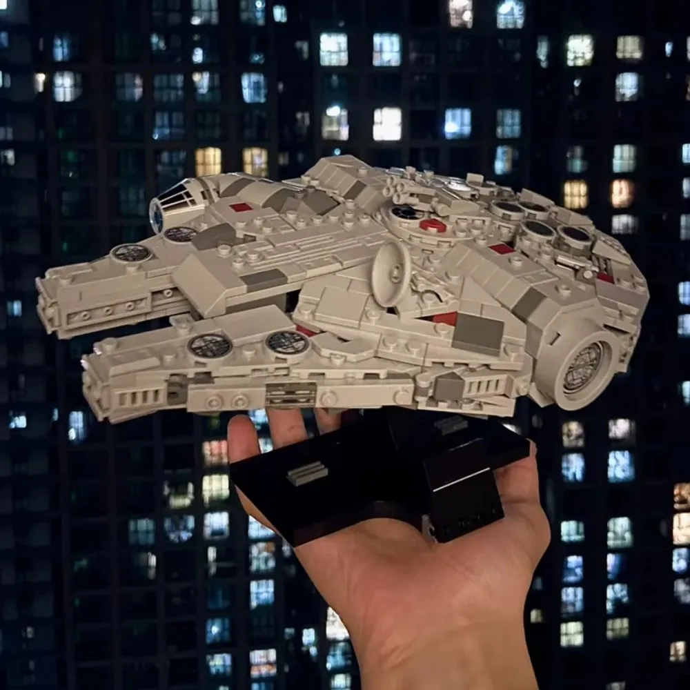 2025 حار بيع! مكعبات بناء Mandalorian N - 1 Starfighter MOC - لعبة تجميع معقدة للقالب - مراوح صلبة