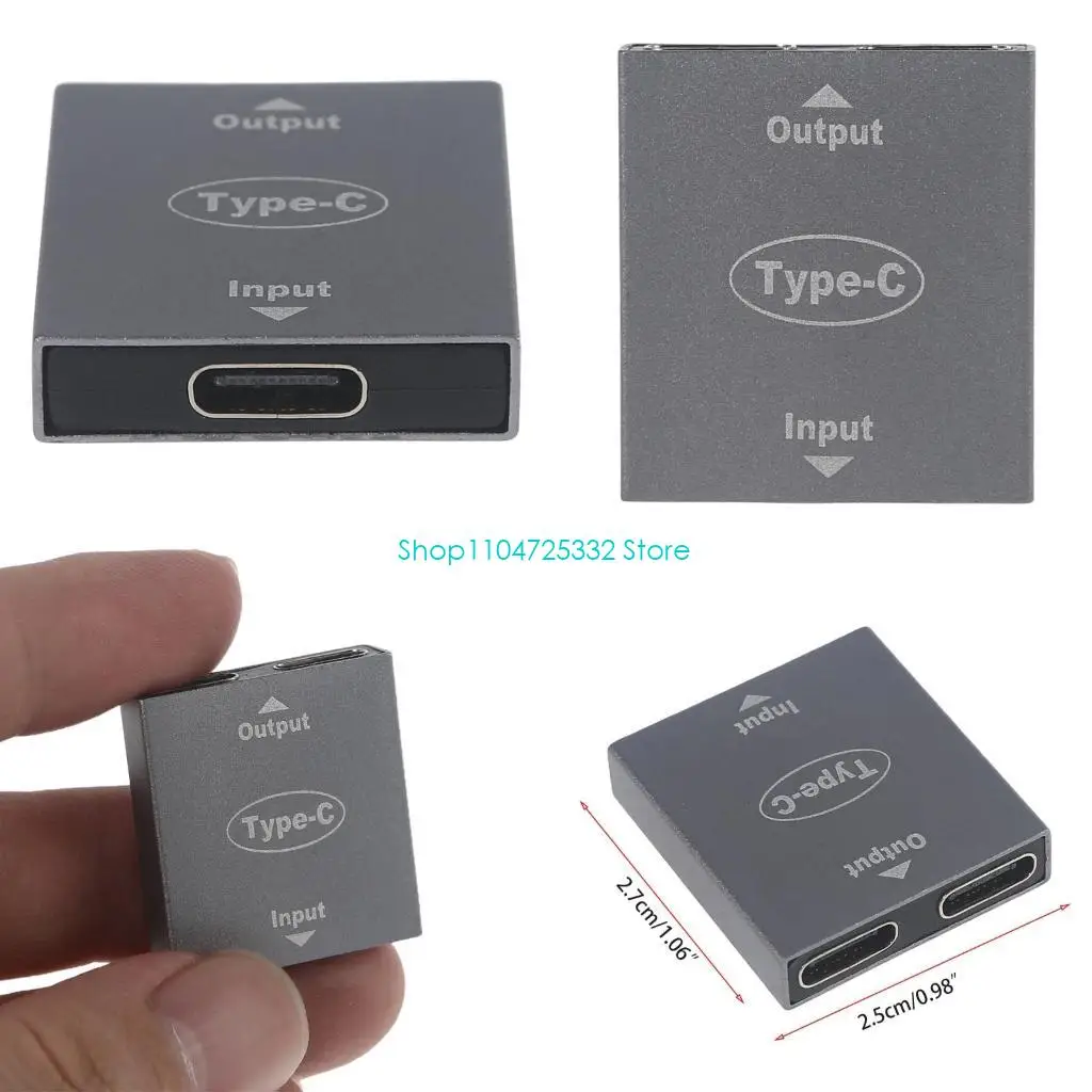 

P5EA USB C Adapter USB C to Dual USB C Female Splitter Adapter Extension Connector