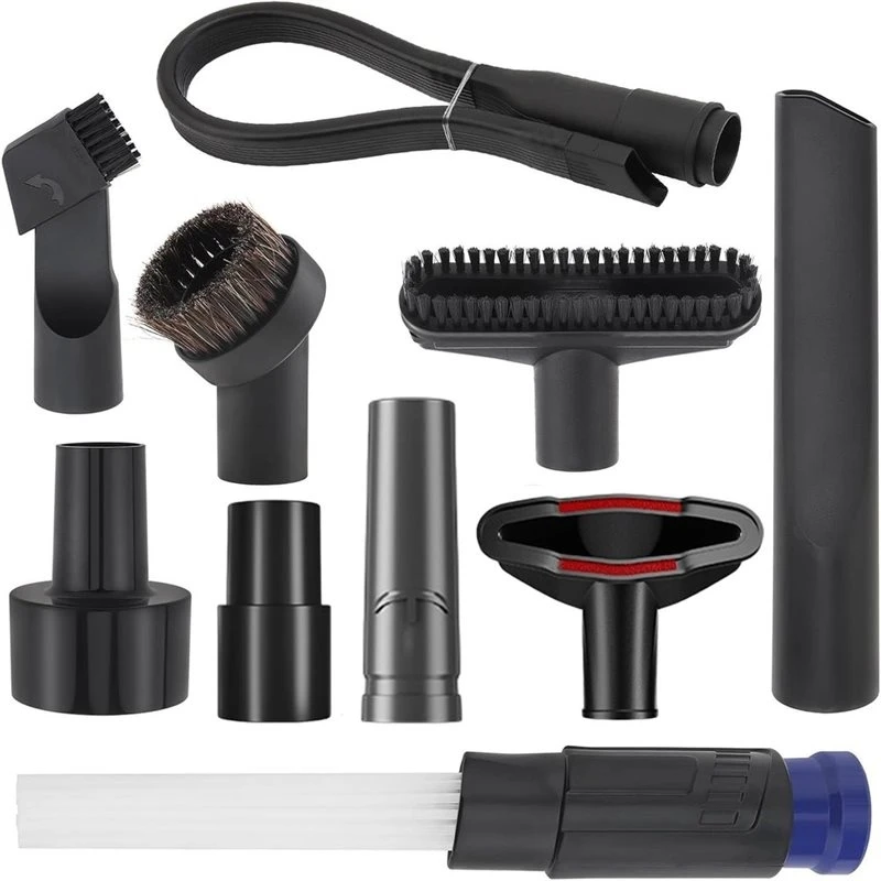 A56T-Vacuum Hose Adapter 2 1/2 Inch To 1 1/4 Inch- Household Cleaner Attachments Accessories, Flexible Crevice Tool Included