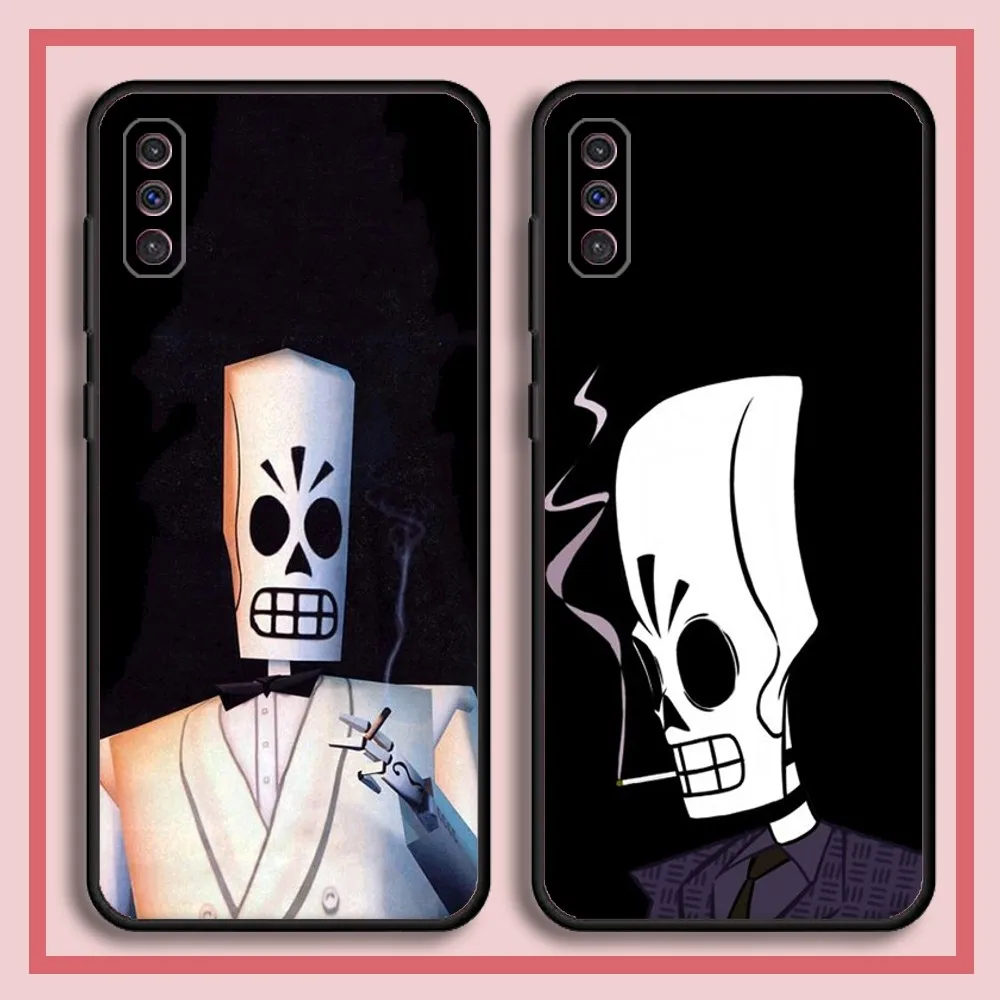 G-Grim F-Fandango Game Phone Case For Samsung S23,23,22,30,21,10,9,Note20 Ultra,Lite,Ultra,5G,Plus,FE,Black Soft Case