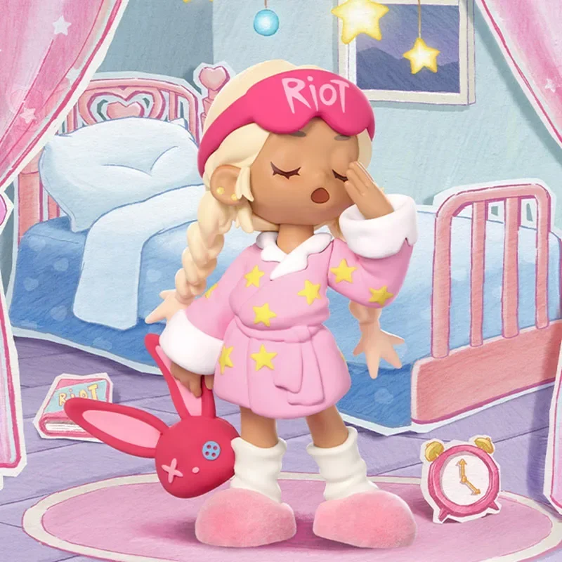 

POP MART Lil Peach Riot SLEEPOVER Series слепая коробка игрушки Kawaii аниме фигурка-сюрприз Mystery Box куклы подарок для девочек