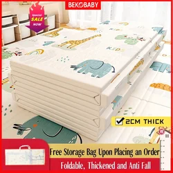 Alfombrilla Reversible para bebé, Alfombra de Juego plegable y ligera para bebé, fácil almacenamiento y viaje con bolsa de transporte