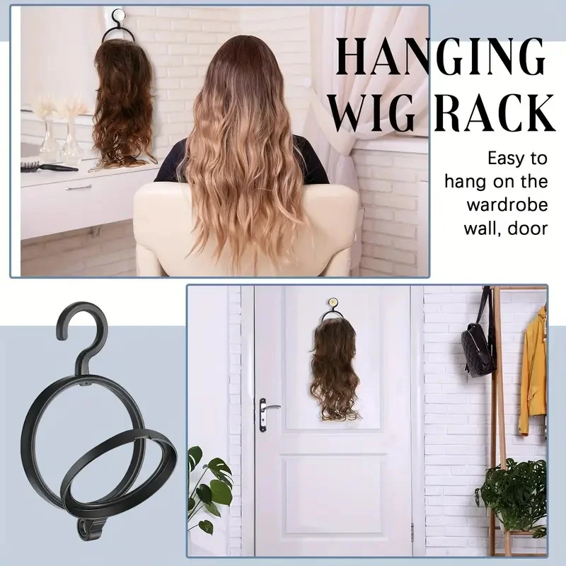 Collapsible Wig Stand Portable Wig Display Rack for Salon Dressing Room Space Saving Wig Organizer Wig Styling Stand view 4