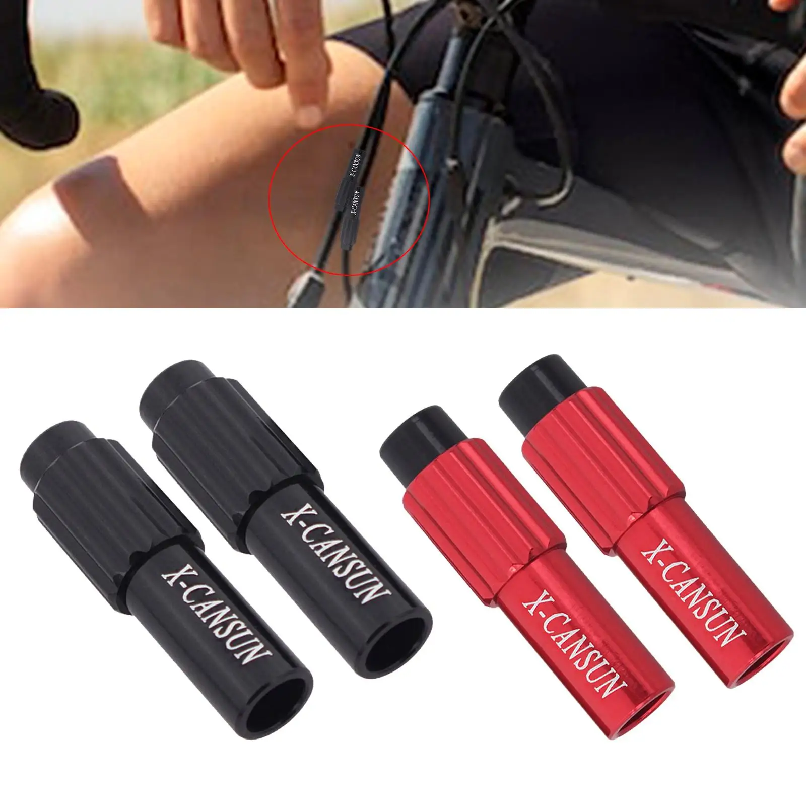 Inline Cable Adjuster CNC Anodized Derailleur Screw Cable Housing Cap for BMX Mountain Bike Gear Changes