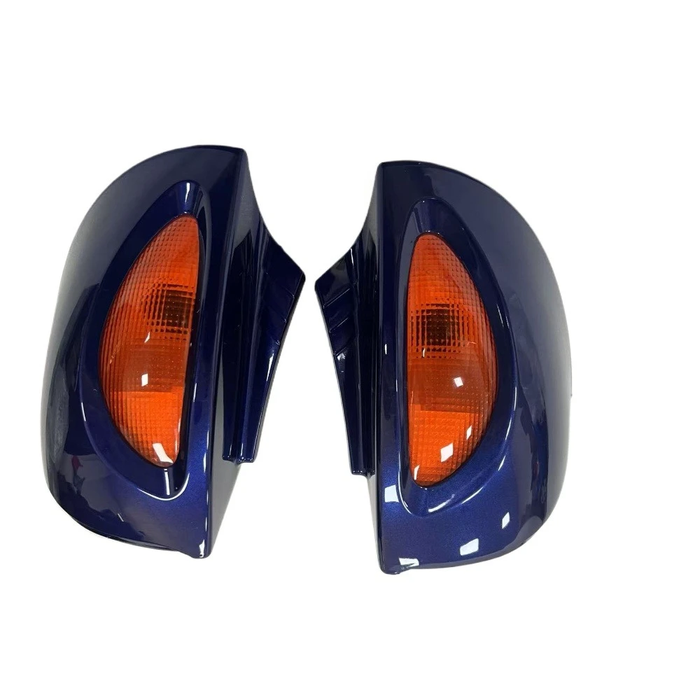 Dark Blue Rear View Mirrors with Amber Turn Signals for BMW R1100RT R1100RTP R1150RT Motorcycle Accessories