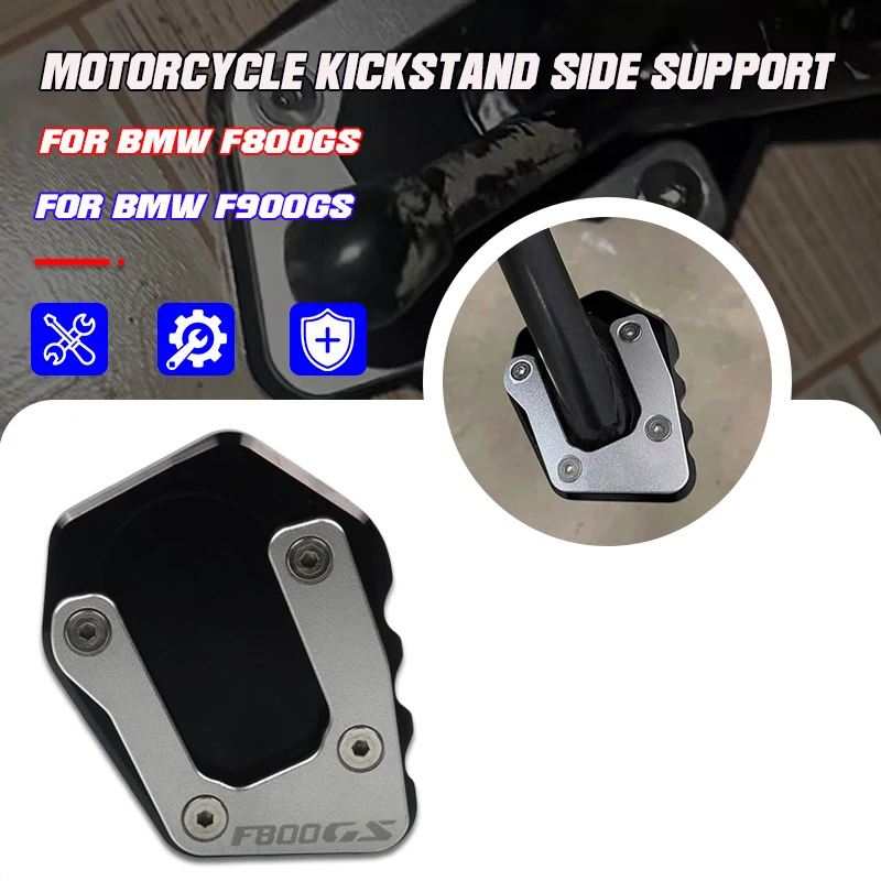 

For Bmw F800GS F900GS Adventure F800 F900 GS Motorcycles CNC Kickstand Foot Side Stand Extension Pad Support Plate Enlarge Stand