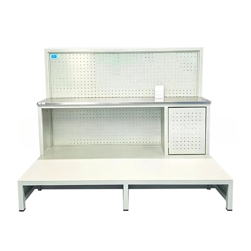 Warehouse packing workbench Workshop anti-static packing bench with hanging board rack packaging console fitter packing