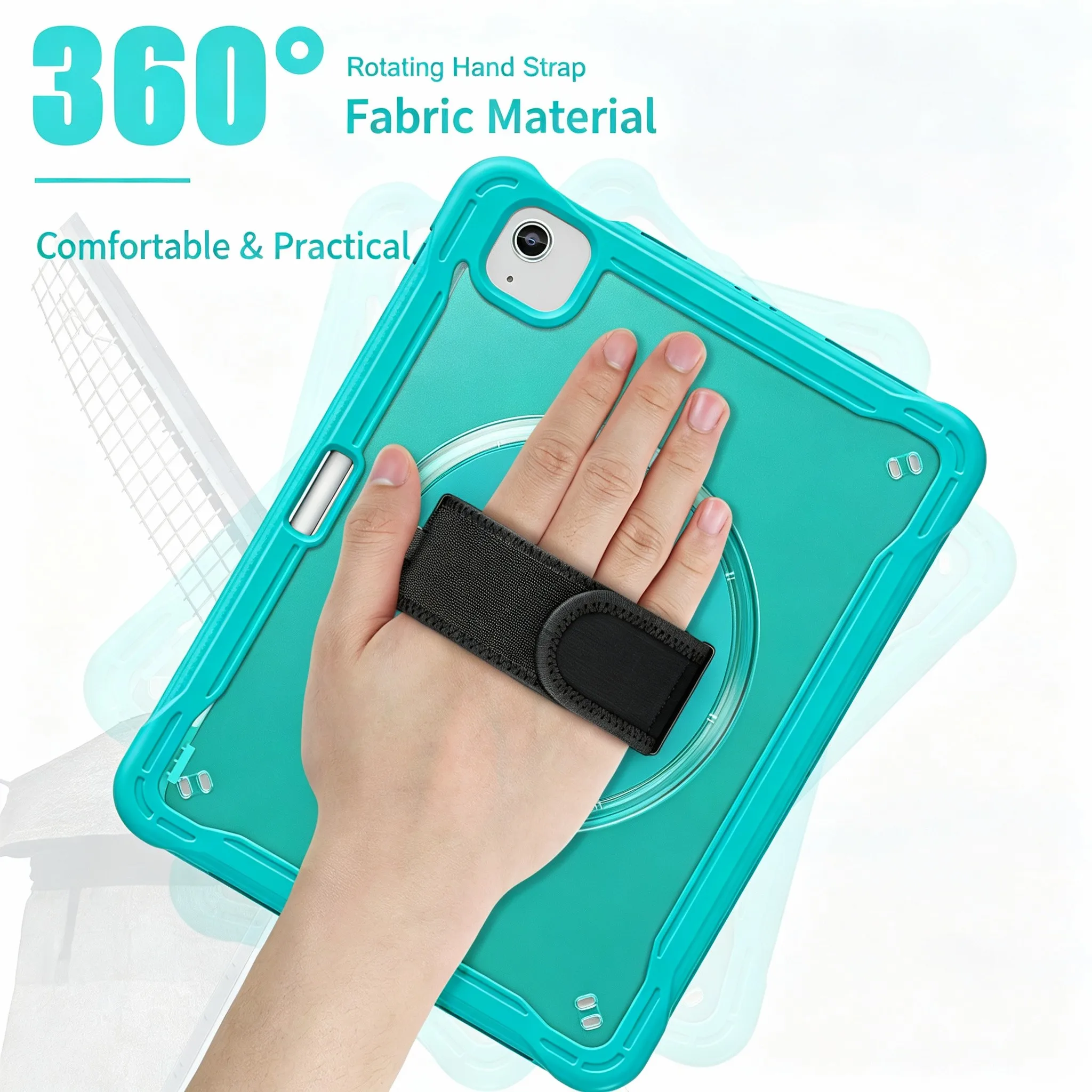 Heavy Duty Case for iPad Pro 11 Inch M1 M2 iPad Pro11 Case IPad 10.2inch 10th 10.9inch Air4 5 mini6/7 Cover Shoulder Strap
