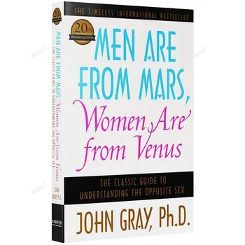 Libro de cuentos en inglés de John Gray Paperback, hombres y mujeres son de Mars, mujeres son de Venus, el mejor vendedor internacional