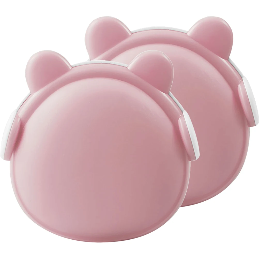 

2Pcs Night Lights LED Warm Light Bear Earphone Design Plug in Bedroom Bathroom Kids Room Decorative Lamps Safe