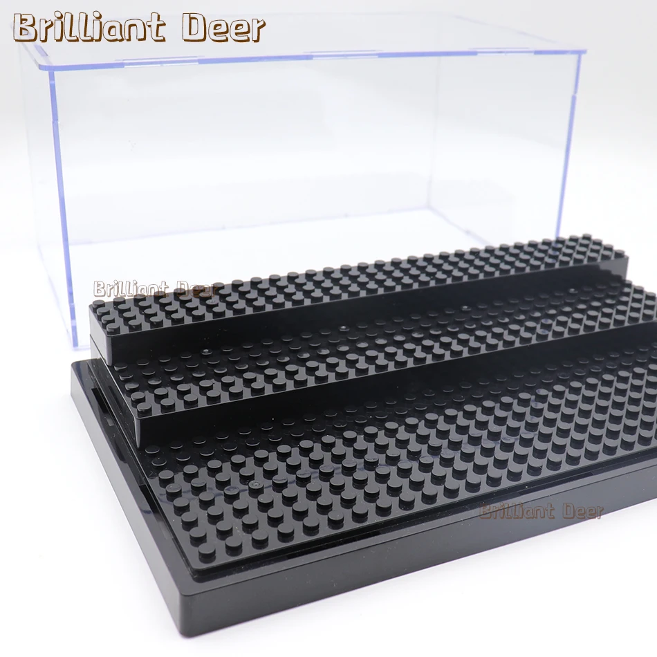 Large Size Acrylic Display Case Dustproof Showcase Storage Cabinet for Building Blocks Figures Stand Bricks Model Children Toys