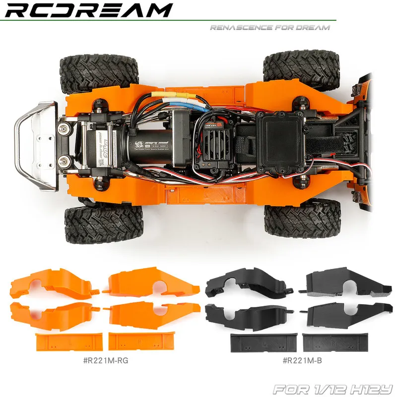 RCDream 1/30 1/32 SCX30 V01 Seesaw Obstacle Course Simulation Barricade for RC Crawler Mini RC Track Accessories DIY Kit
