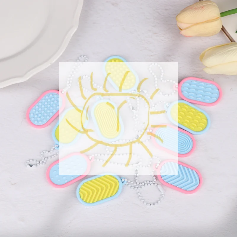 

5 шт./компл., 3D-печатный массаж пальцев, декомпрессионный артефакт, массажный артефакт, удобный брелок для массажа пальцев