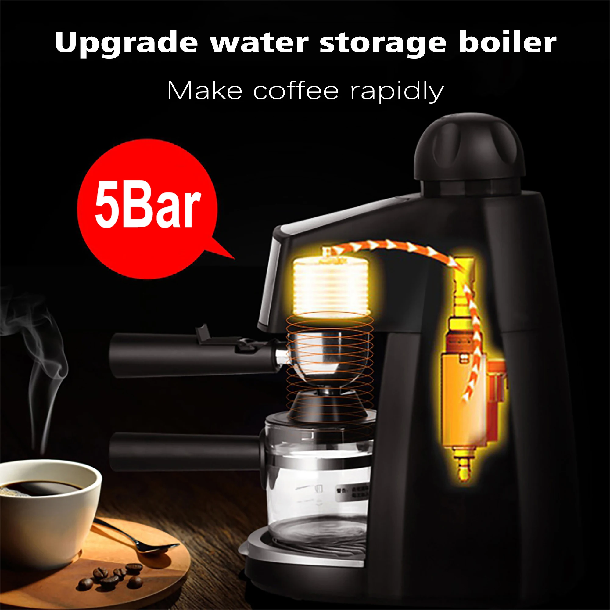 Italian Expresso Coffee Machine Dolce Milk Frother Home Appliances Electric Foam Cappuccino Coffee Maker Semi Automatic Sonifer