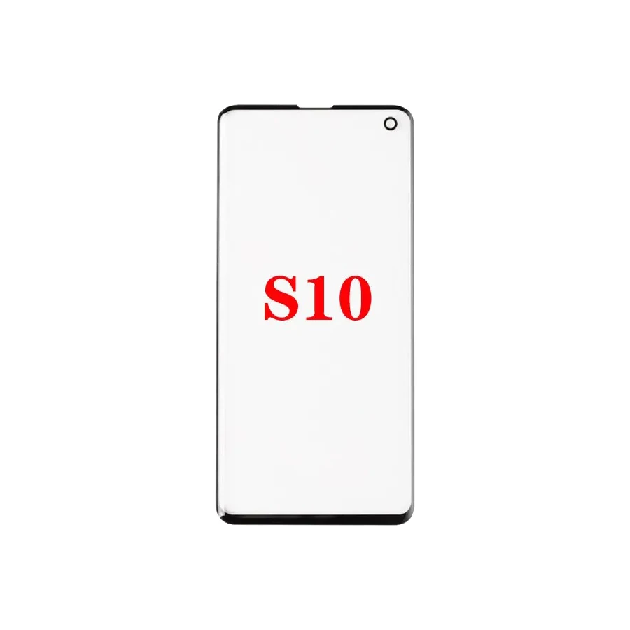 With OCA Touch Screen LCD Front Outer Glass Lens For Samsung Galaxy S8 S9 Plus S10 S10+ Note 8 9 10 Replace Parts