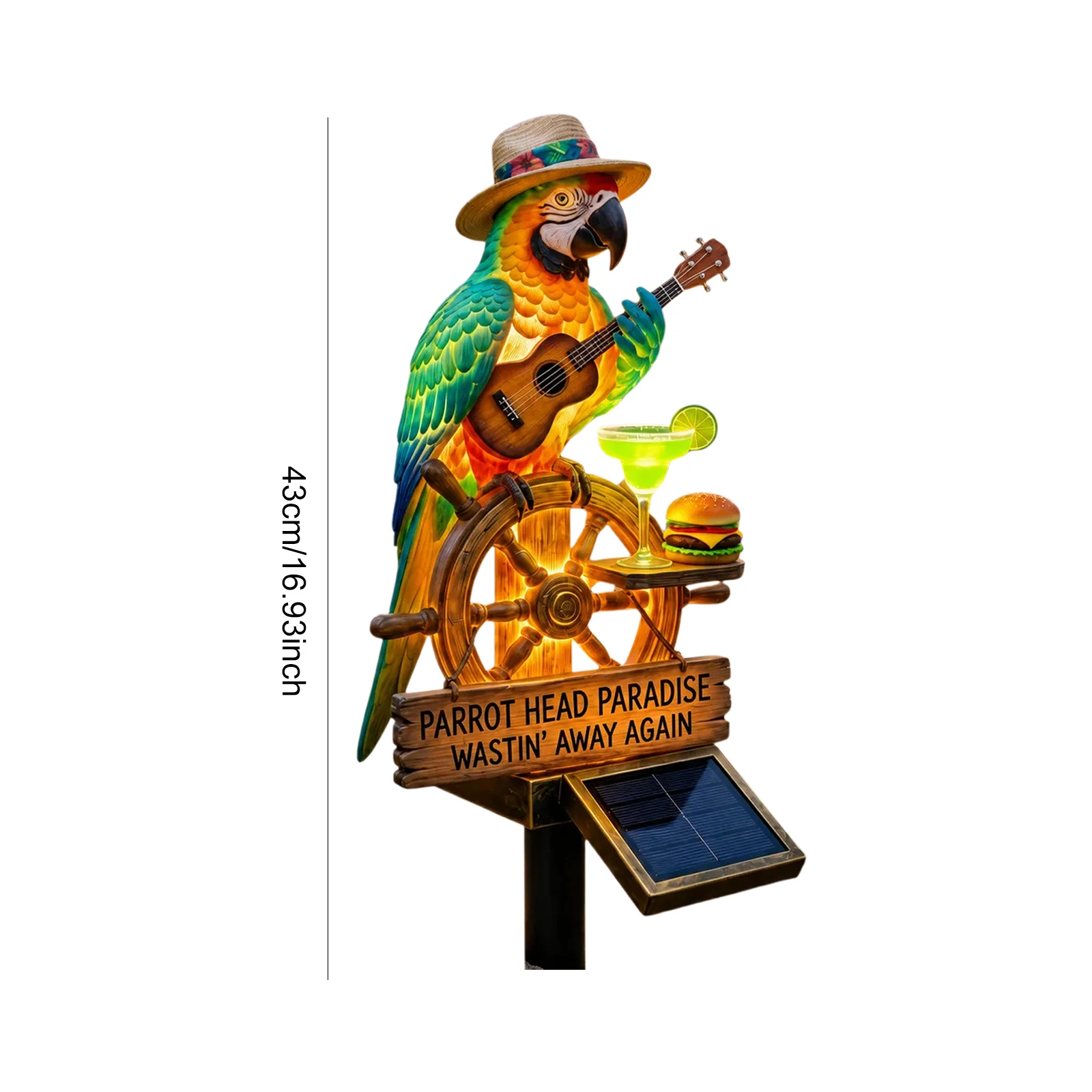 Solar-Powered Parrot Garden Li - Yard Lighting Decor ulasan dan harga