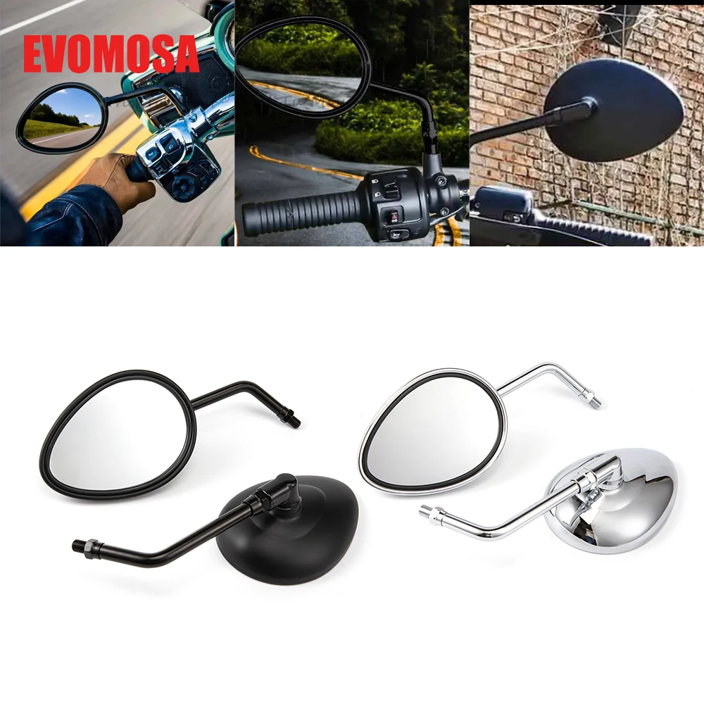 

Motorcycle Mirrors Universal 10mm Adjustable For Honda CB500 CB750 For BMW R1200 S1000RR For YAMAHA R7 Bike Scooter Side Mirror