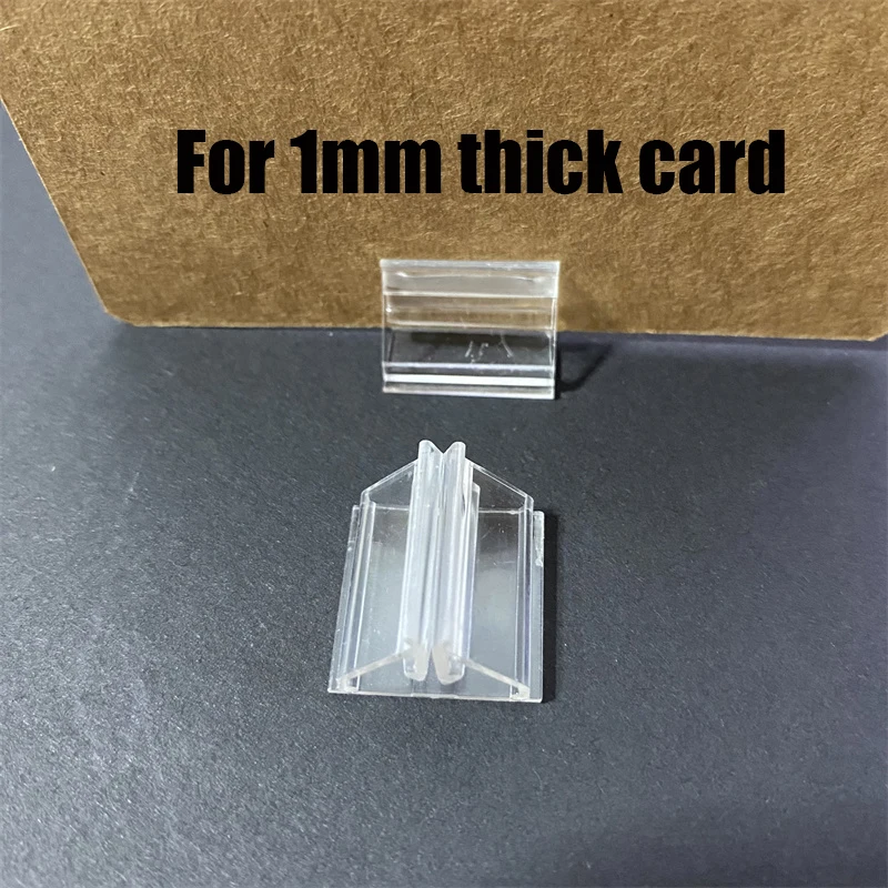 20PCS/Lot 4 Styles Transparent Plastic Stand Card Base for 1-2mm Cards Holder
