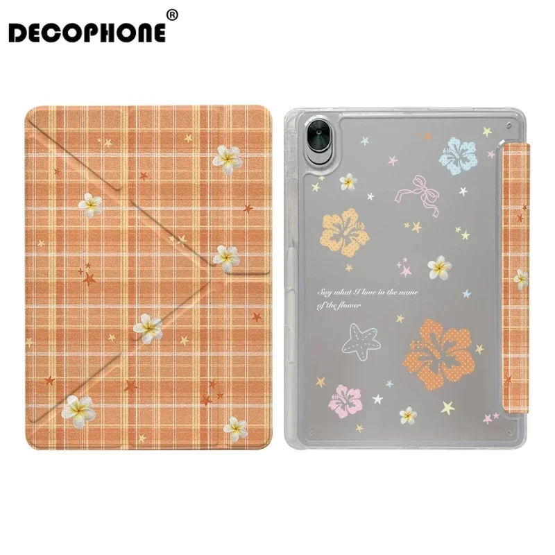 Pink BOWS 3+Y-fold For Samsung Galaxy Tab S10 FE PLUS/S11/iPad 10/11/12/AIR7/AIR8 13