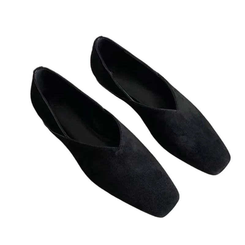 

Withered 2025 Spring Vintage Shoes Minimalist Women's Loafers French Retro Elegant Sheepskin Comfortable Flat Shoes Women