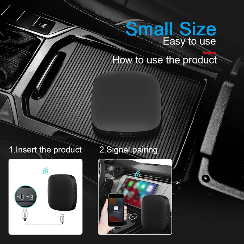 2025 3-in-1 CarPlay Ai Box Draadloze Carplay Android Auto-adapter Ingebouwde speelwinkel voor YouTube Netflix OEM CarPlay-auto's